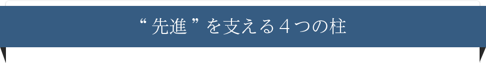 “先進”を支える４つの柱